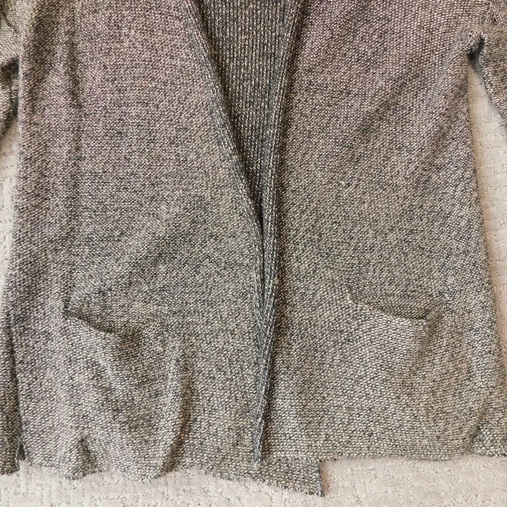 John Elliott Linen Cotton Shawl Collar Open Cardigan | Dark Gray | EUC | Small - Picture 4 of 10
